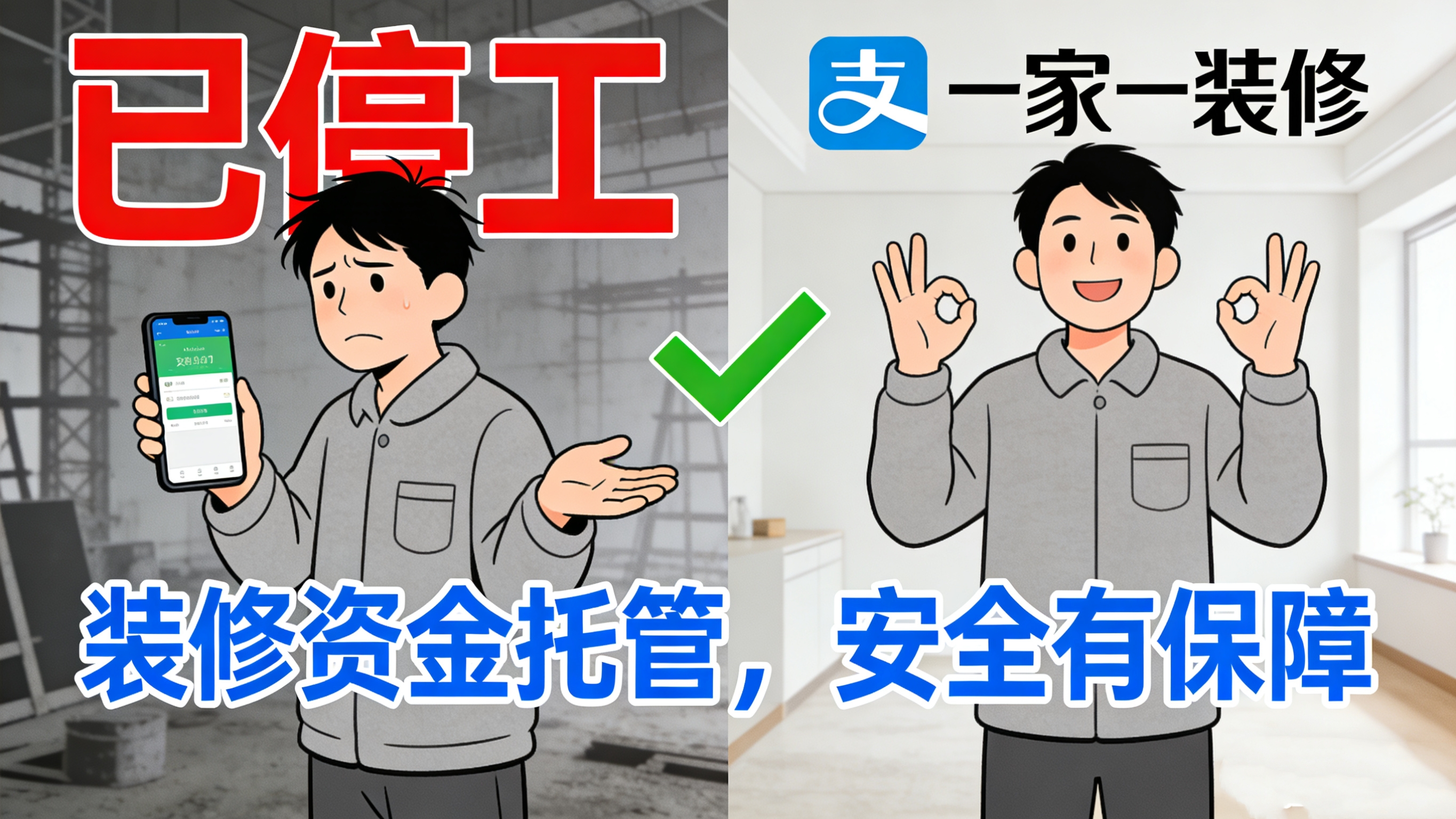 裝修款交出去心就慌？一家一裝飾聯手支付寶：您的滿意，才是我們的收款碼